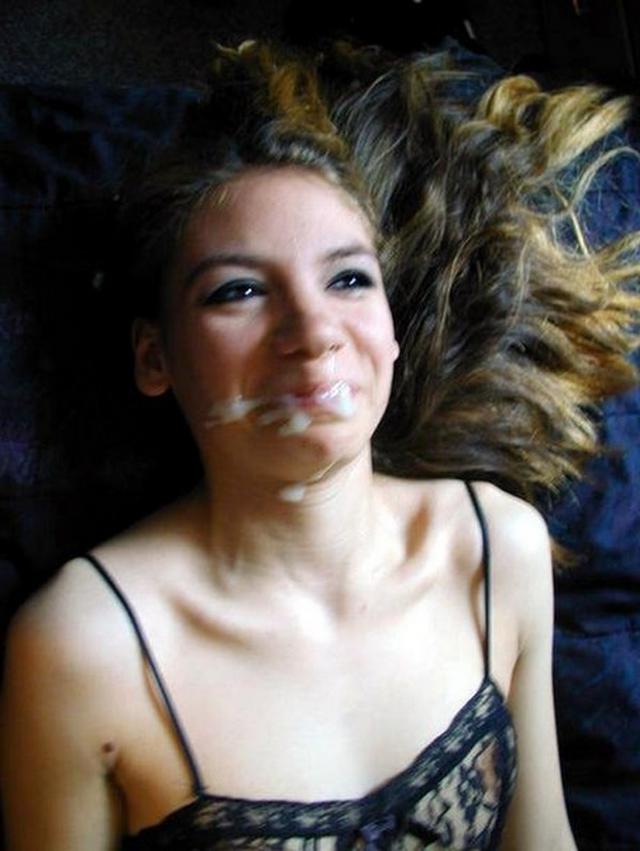 Коллекция фото женщин со спермой на лице - секс порно фото